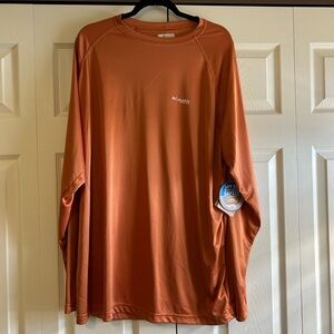 Columbia Men's Long Sleeve Tee in Burnt Orange